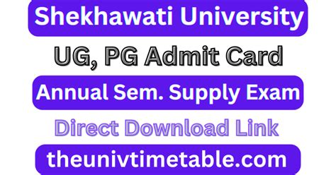 pdusu ma final admit card 2024|PANDIT DEENDAYAL UPADHYAYA SHEKHAWATI .